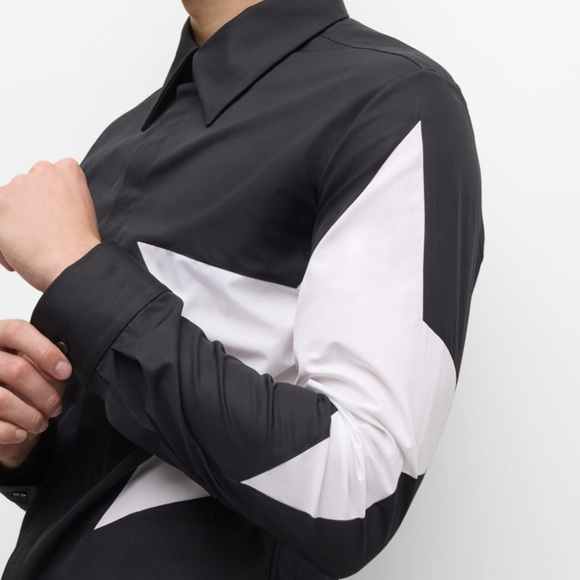 NWTS Balmain Star Poplin Button Down Shirt - Picture 12 of 14